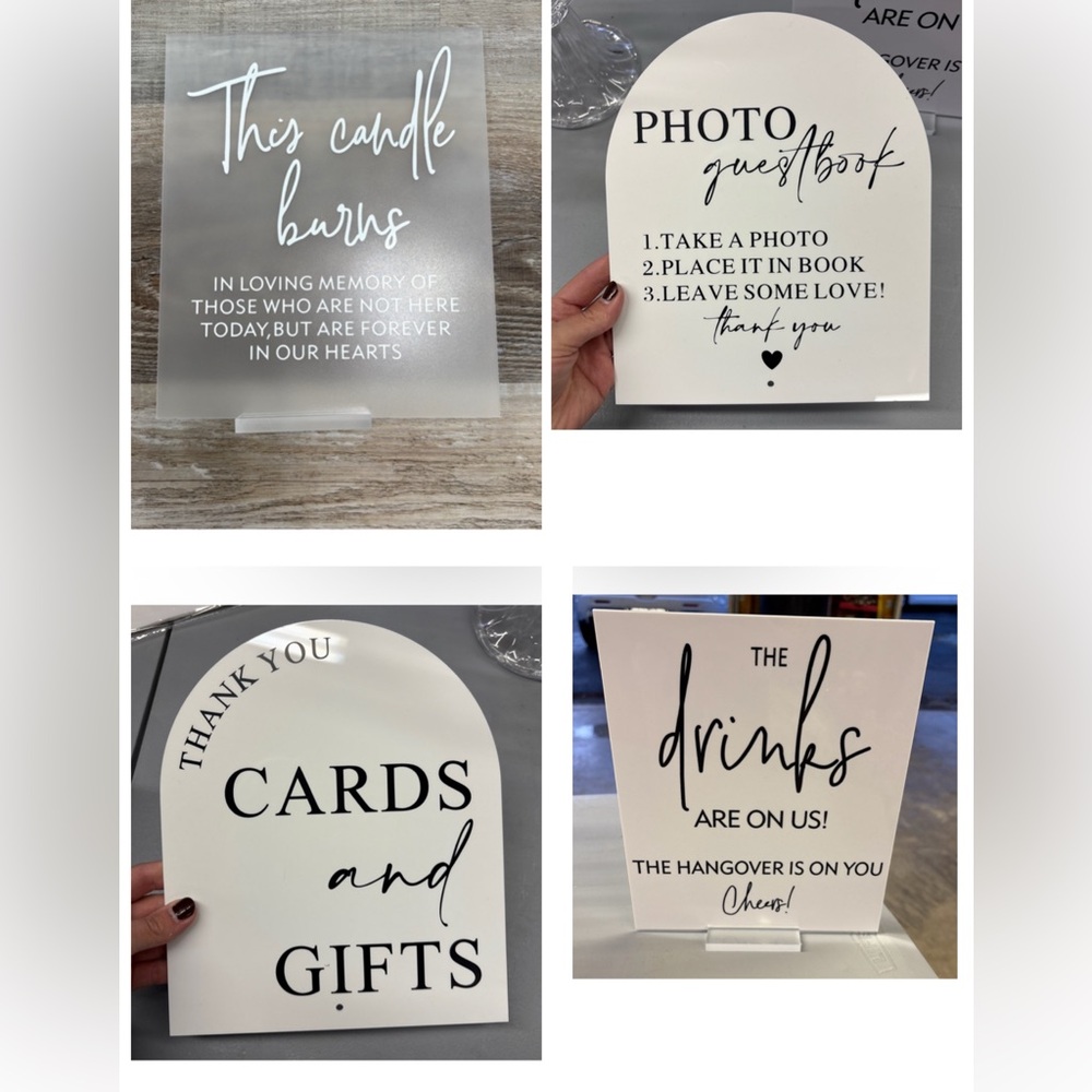 5 Wedding/Shower/Party Signage